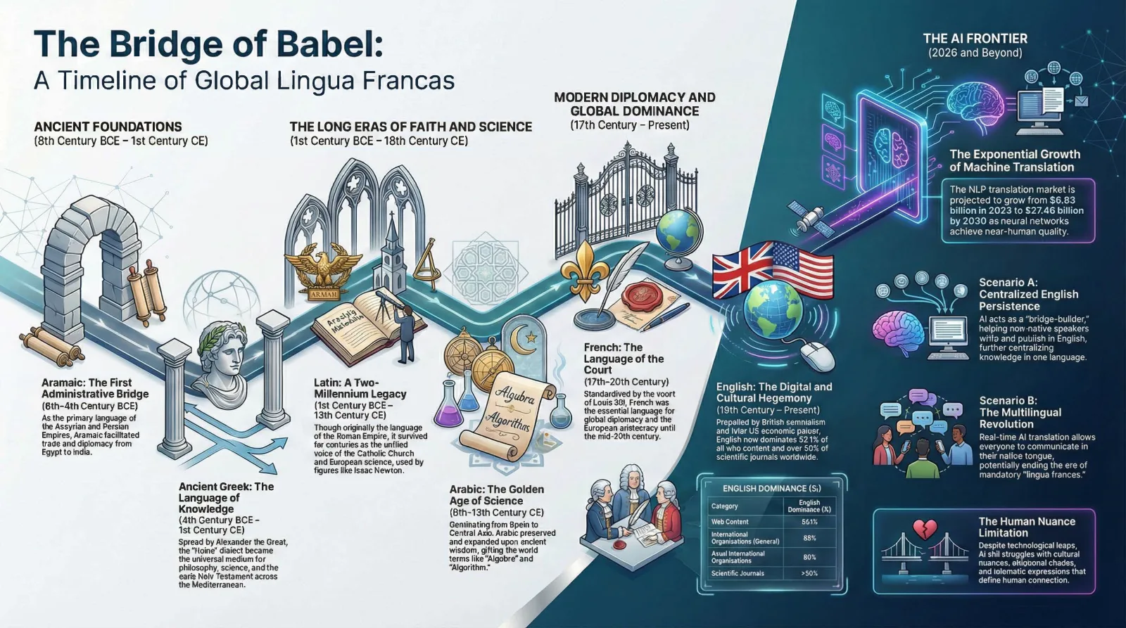 The Global Language: From Latin to Artificial Intelligence