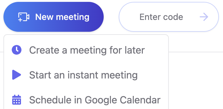 **Start a meeting**